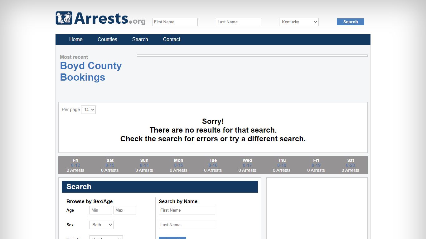 Boyd County Arrests and Inmate Search